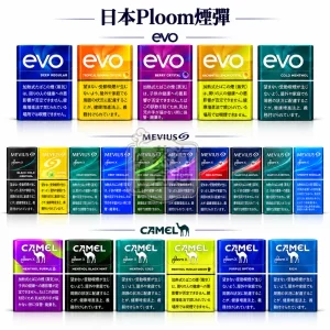 日本Ploom煙彈21種口味展示